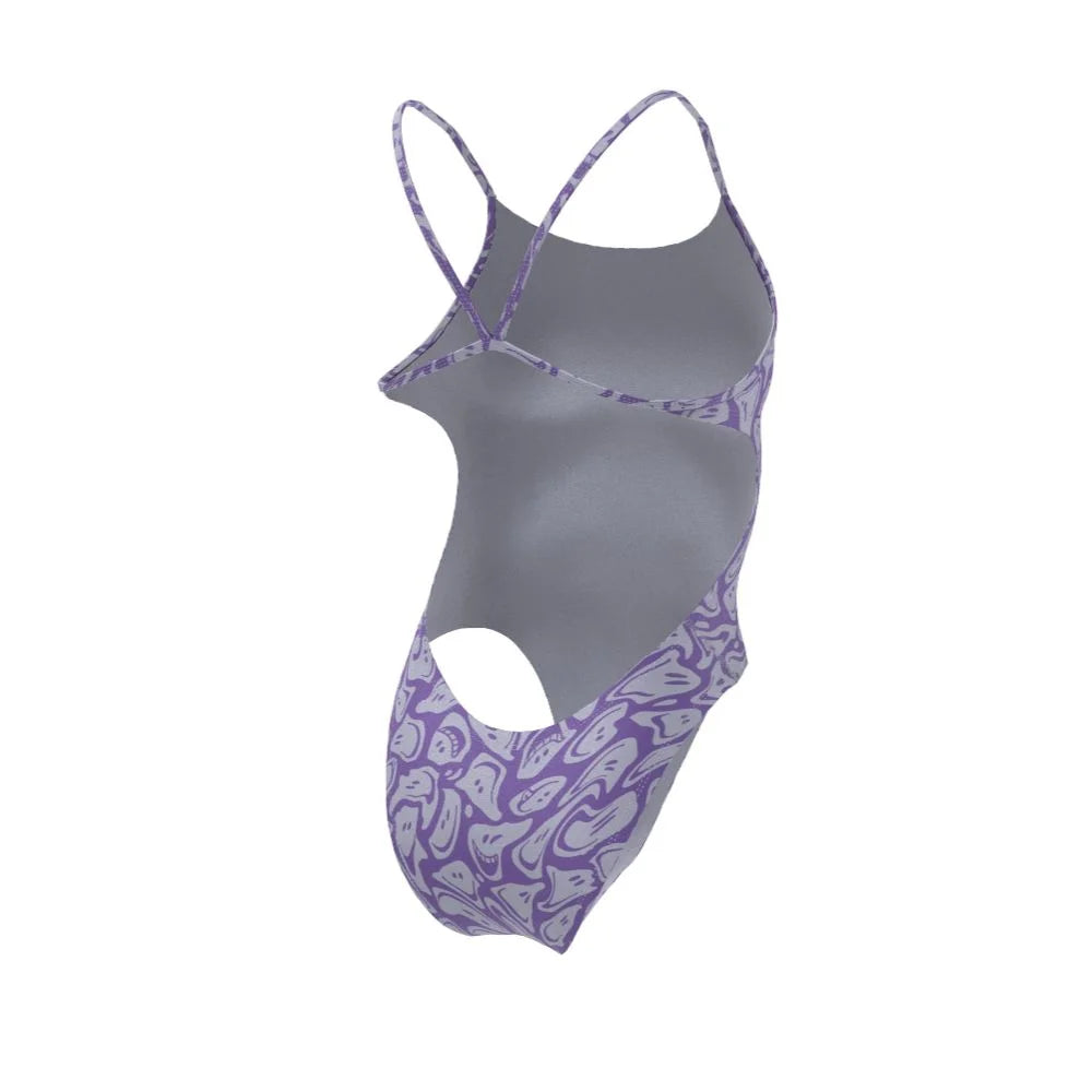 Nike Swim Women's Hydrastrong Multi Print Cutout One Piece