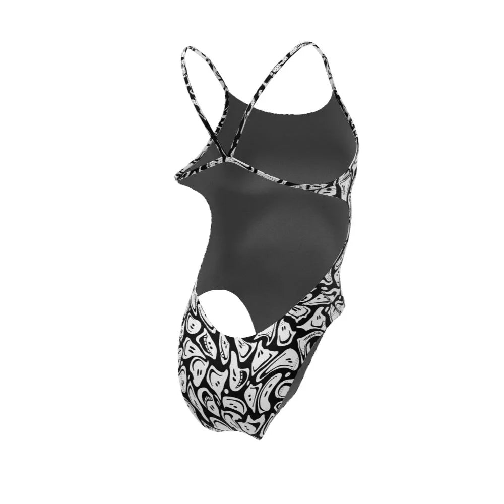 Nike Swim Women's Hydrastrong Multi Print Cutout One Piece