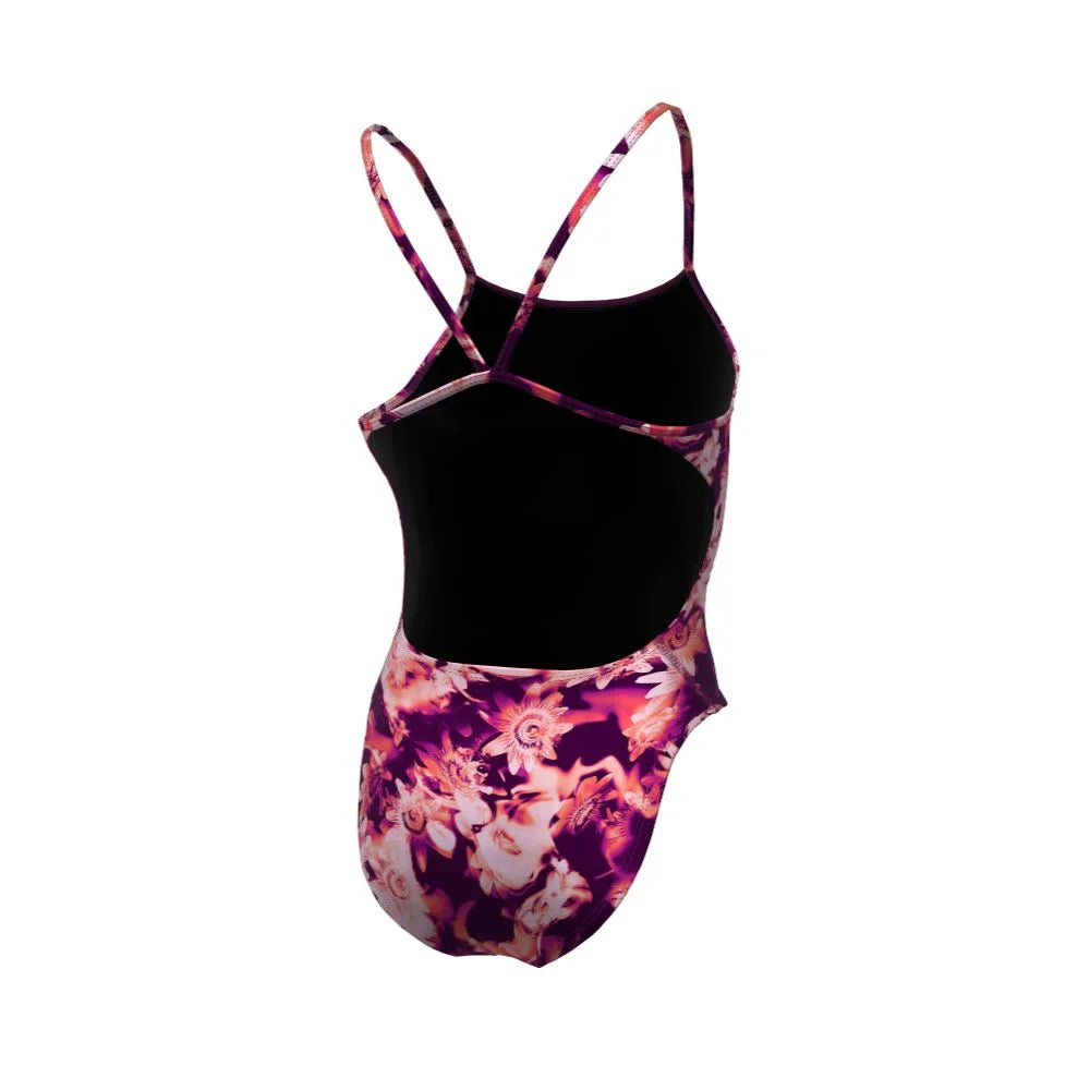 Nike Swim Women's Hydrastrong Multi Print Cutout One Piece