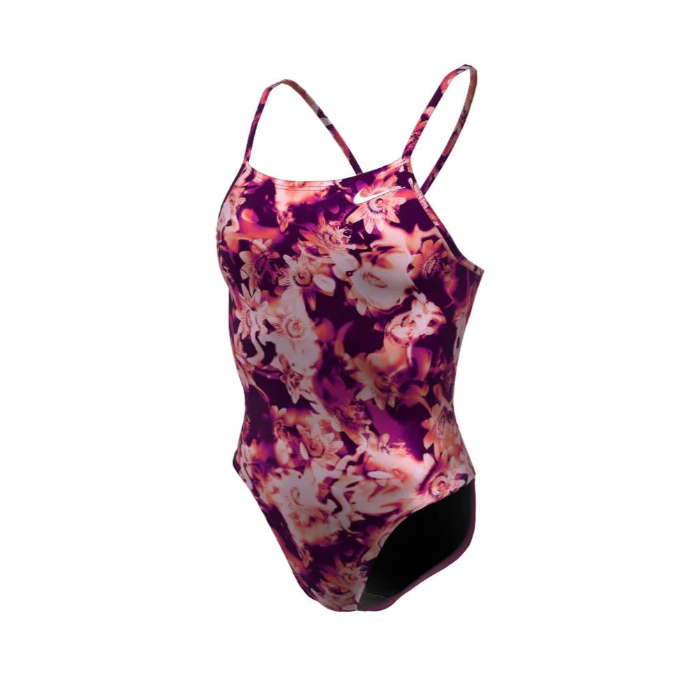 Nike Swim Women's Hydrastrong Multi Print Cutout One Piece