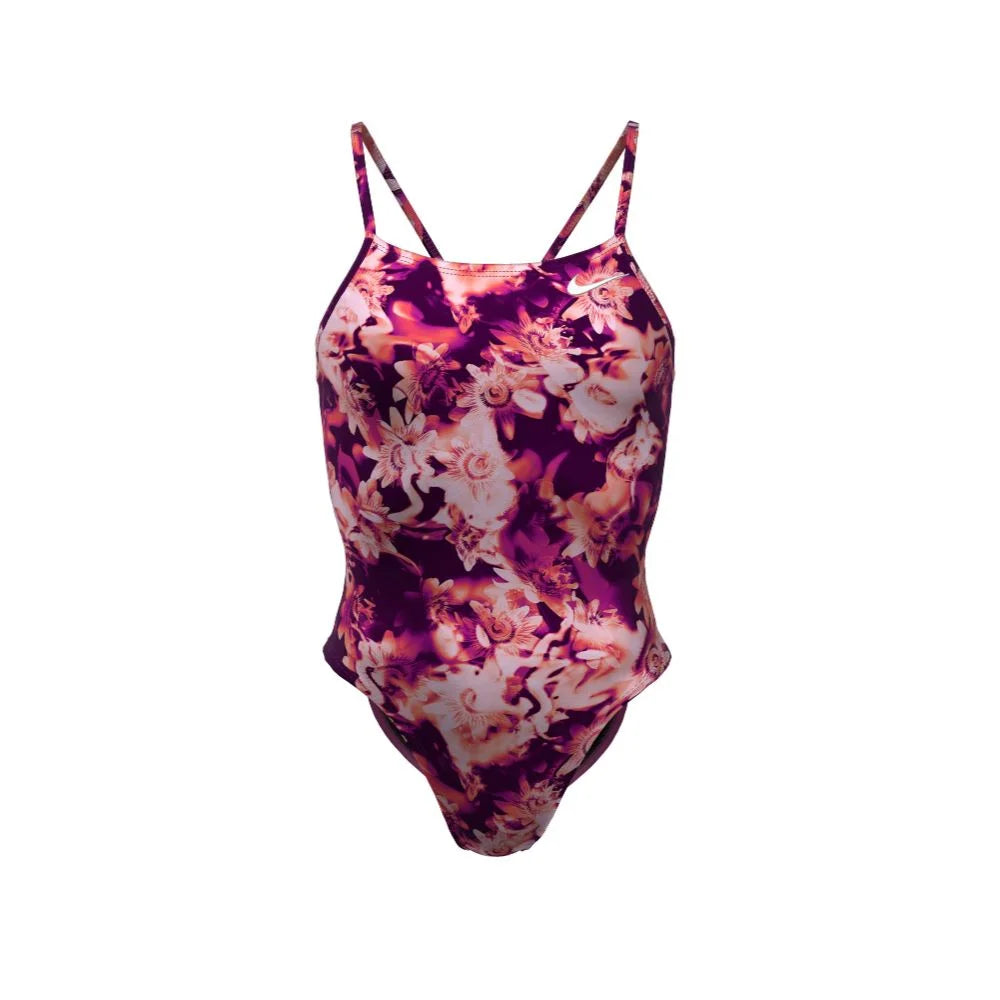 Nike Swim Women's Hydrastrong Multi Print Cutout One Piece