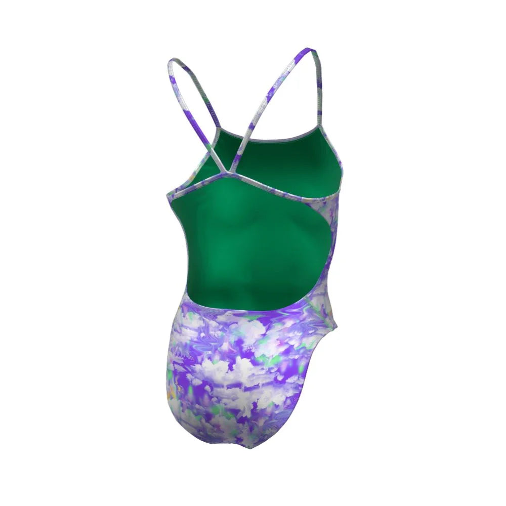 Nike Swim Women's Hydrastrong Multi Print Cutout One Piece
