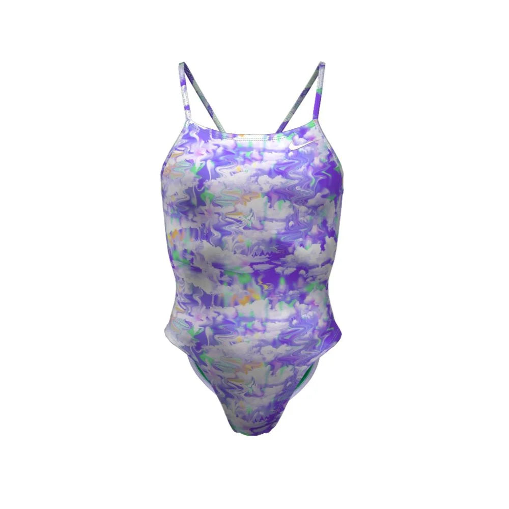 Nike Swim Women's Hydrastrong Multi Print Cutout One Piece