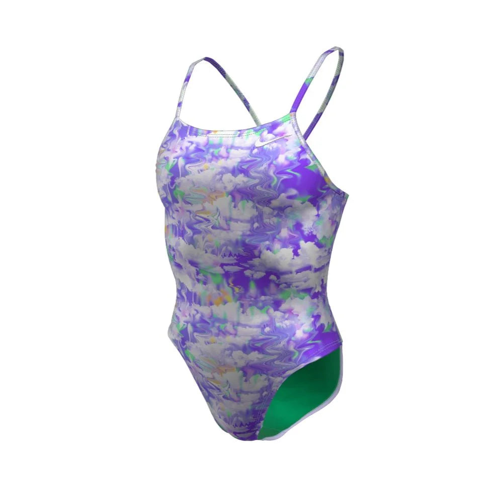 Nike Swim Women's Hydrastrong Multi Print Cutout One Piece