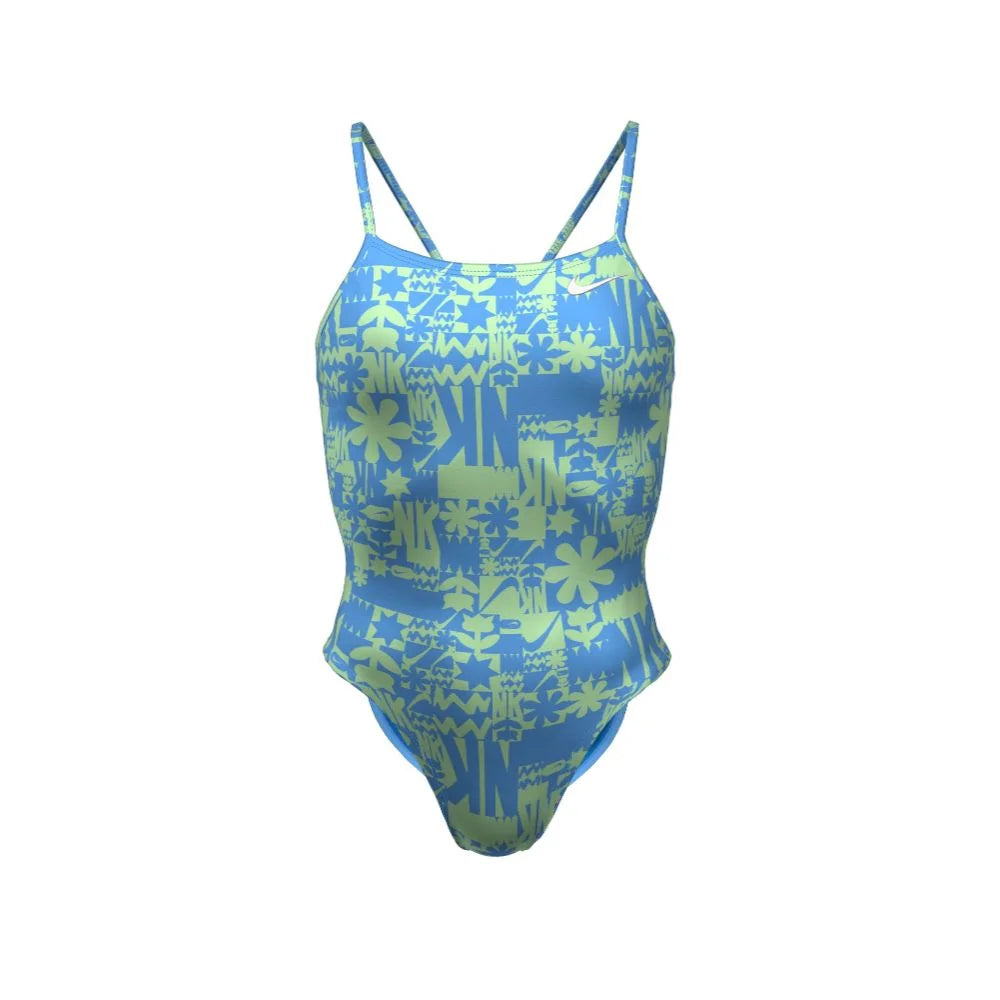 Nike Swim Women's Hydrastrong Multi Print Cutout One Piece