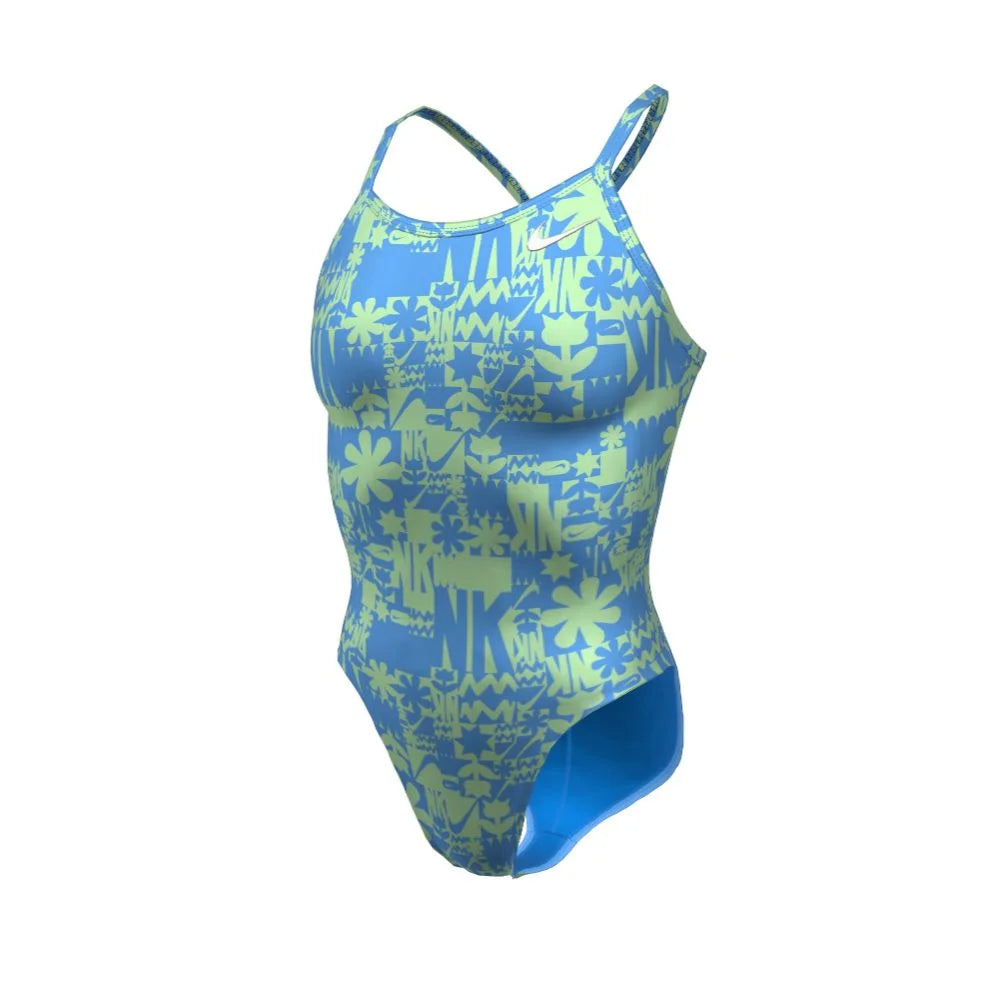 Nike Swim Women's Hydrastrong Multi Print Racerback One Piece