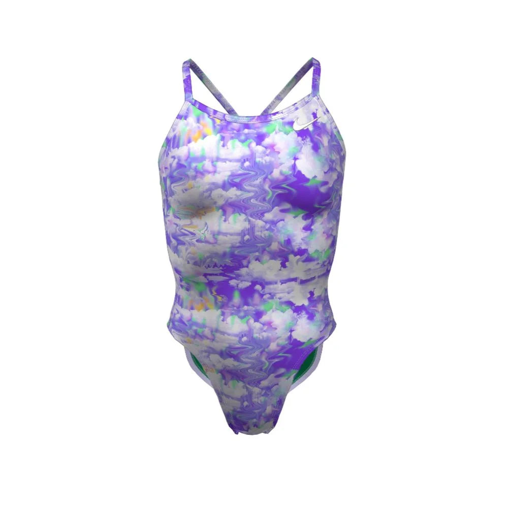Nike Swim Women's Hydrastrong Multi Print Racerback One Piece