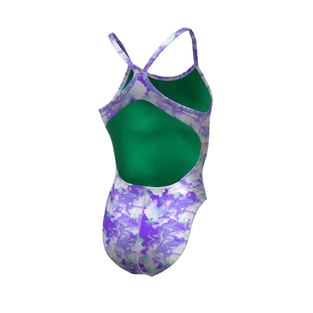 Nike Swim Women's Hydrastrong Multi Print Racerback One Piece