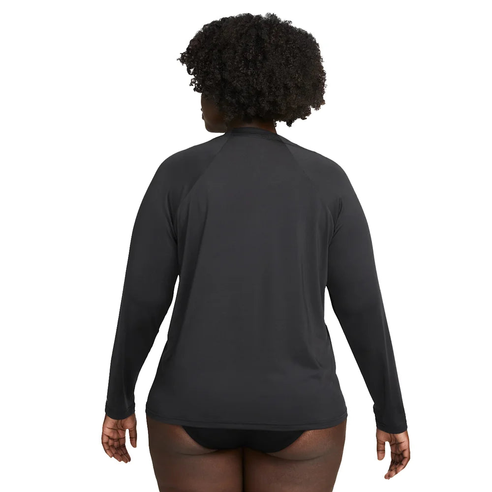 Nike Swim Women's Hydroguard Dri-FIT UV Long Sleeve Top (Plus Size)