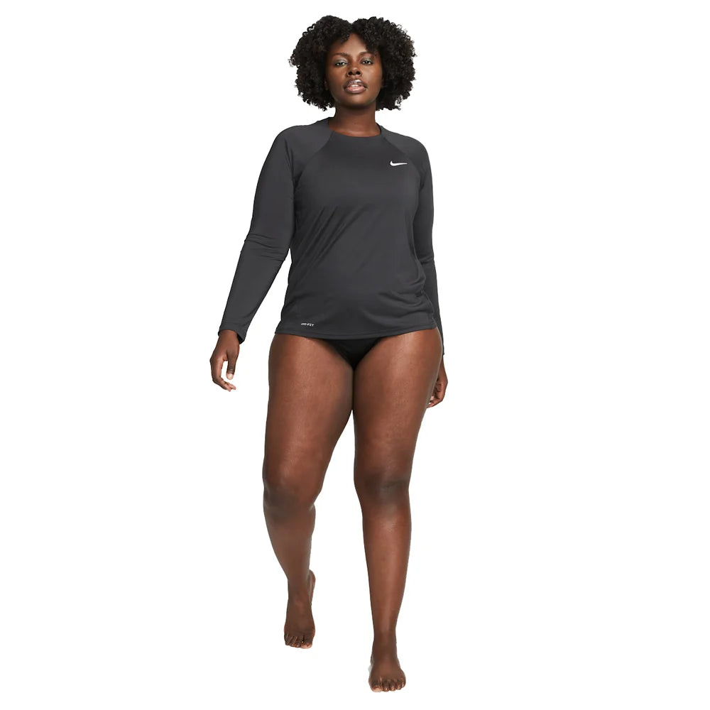 Nike Swim Women's Hydroguard Dri-FIT UV Long Sleeve Top (Plus Size)
