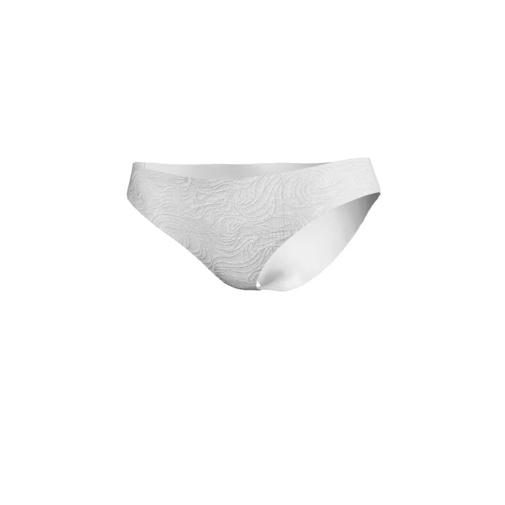 Nike Swim Women's Jacquard Texture Hipster Bikini Bottom White