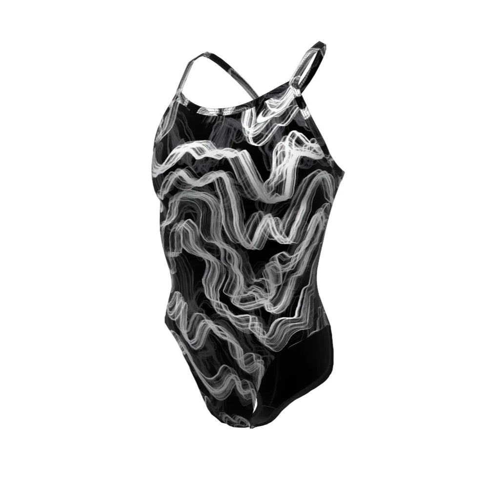 Nike Swim Women's Lightning Racerback One Piece Black