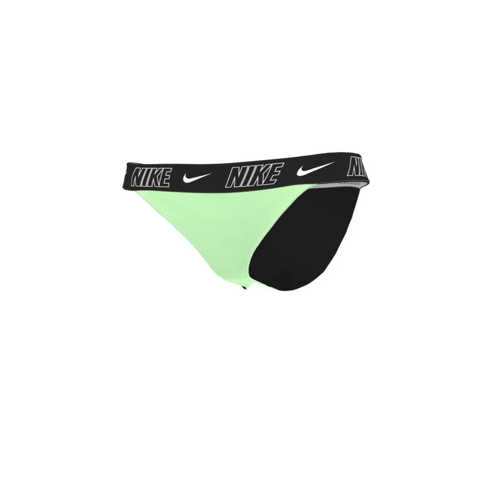 Nike Swim Women's Logo Tape Banded Bikini Bottom green