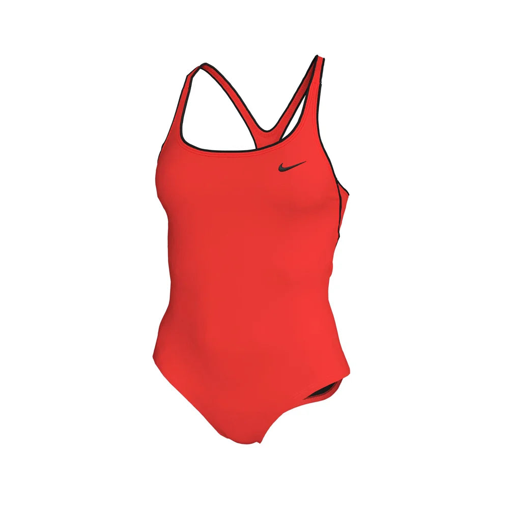 Nike Swim Women's Powerback One Piece Orange Color