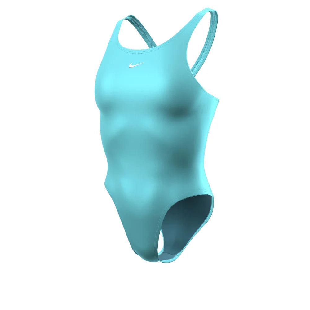 Nike Swim Women's Solid Fastback One Piece Blue Color
