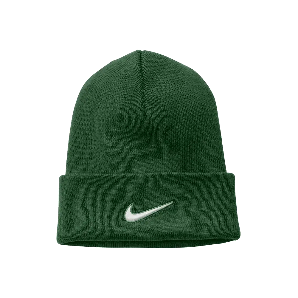 Nike Team Beanie Cuffed (CW6117) Blank Green Color Front view