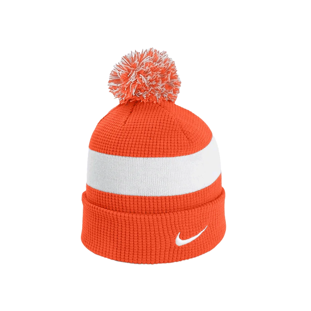 Nike Team Beanie Pom Sl (Dh2412) Blank. Orange color front view