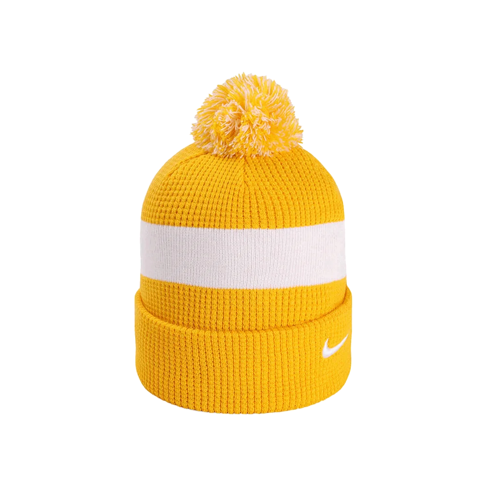Nike Team Beanie Pom Sl (Dh2412) Blank. Yellow color front view