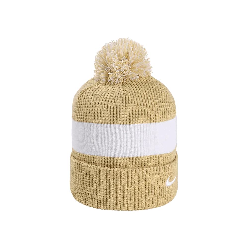 Nike Team Beanie Pom Sl (Dh2412) Blank Brown/White color front view