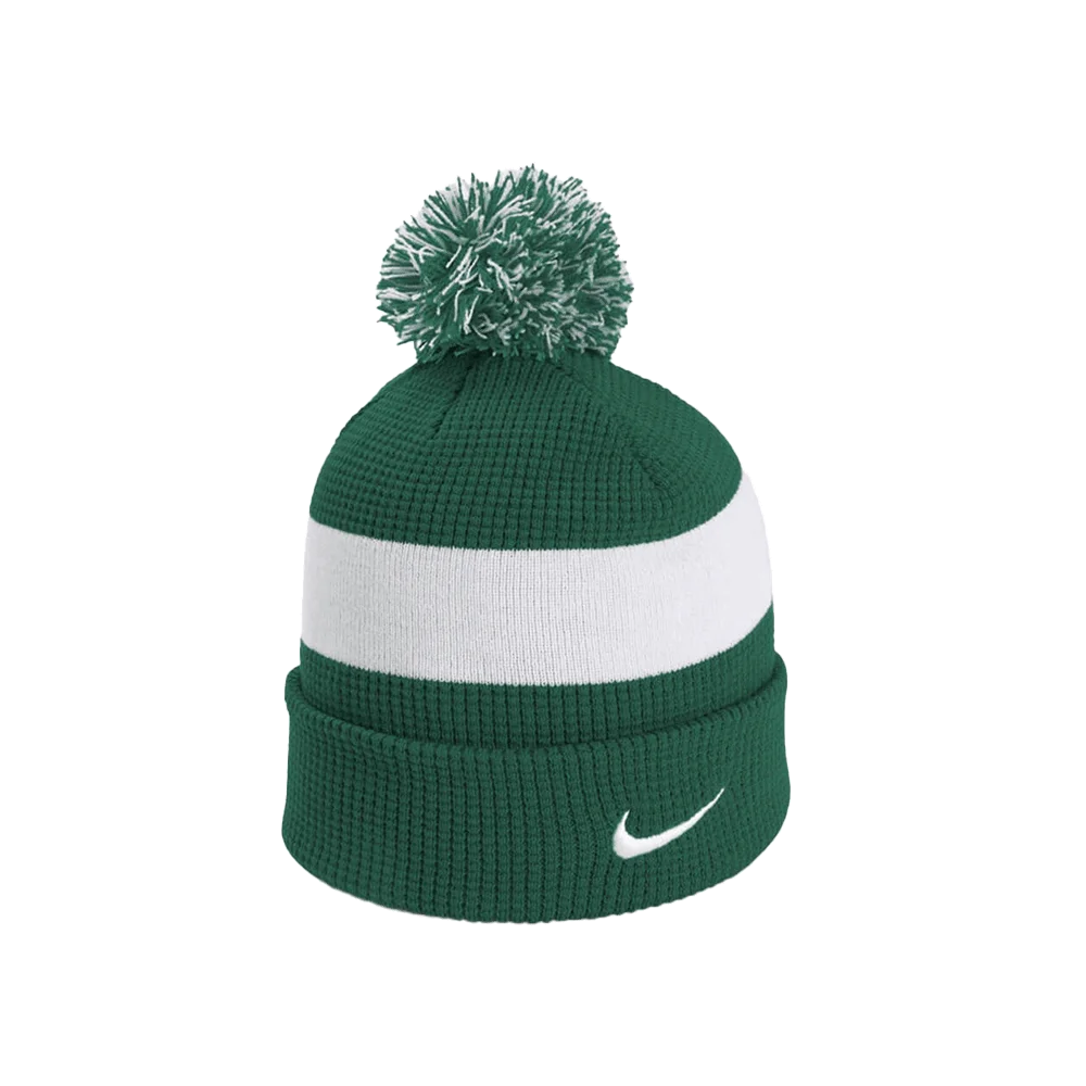 Nike Team Beanie Pom Sl (Dh2412) Blank Green  color front view