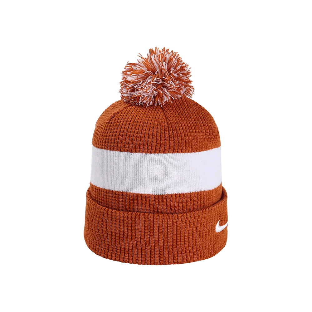 Nike Team Beanie Pom Sl (Dh2412) Blank Orange. color front view
