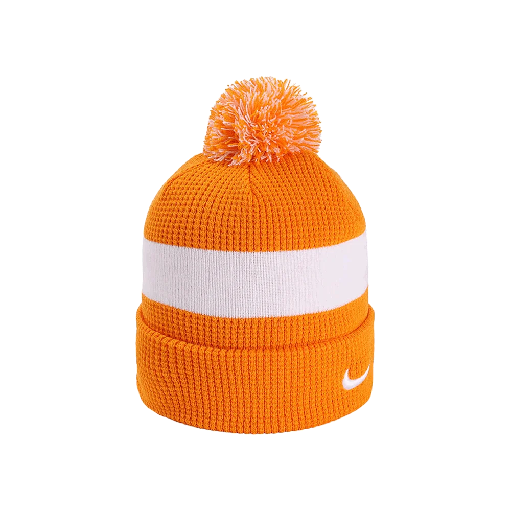 Nike Team Beanie Pom Sl (Dh2412) Blank Orange color front view