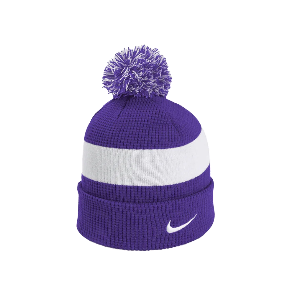 Nike Team Beanie Pom Sl (Dh2412) Blank Purple  color front view