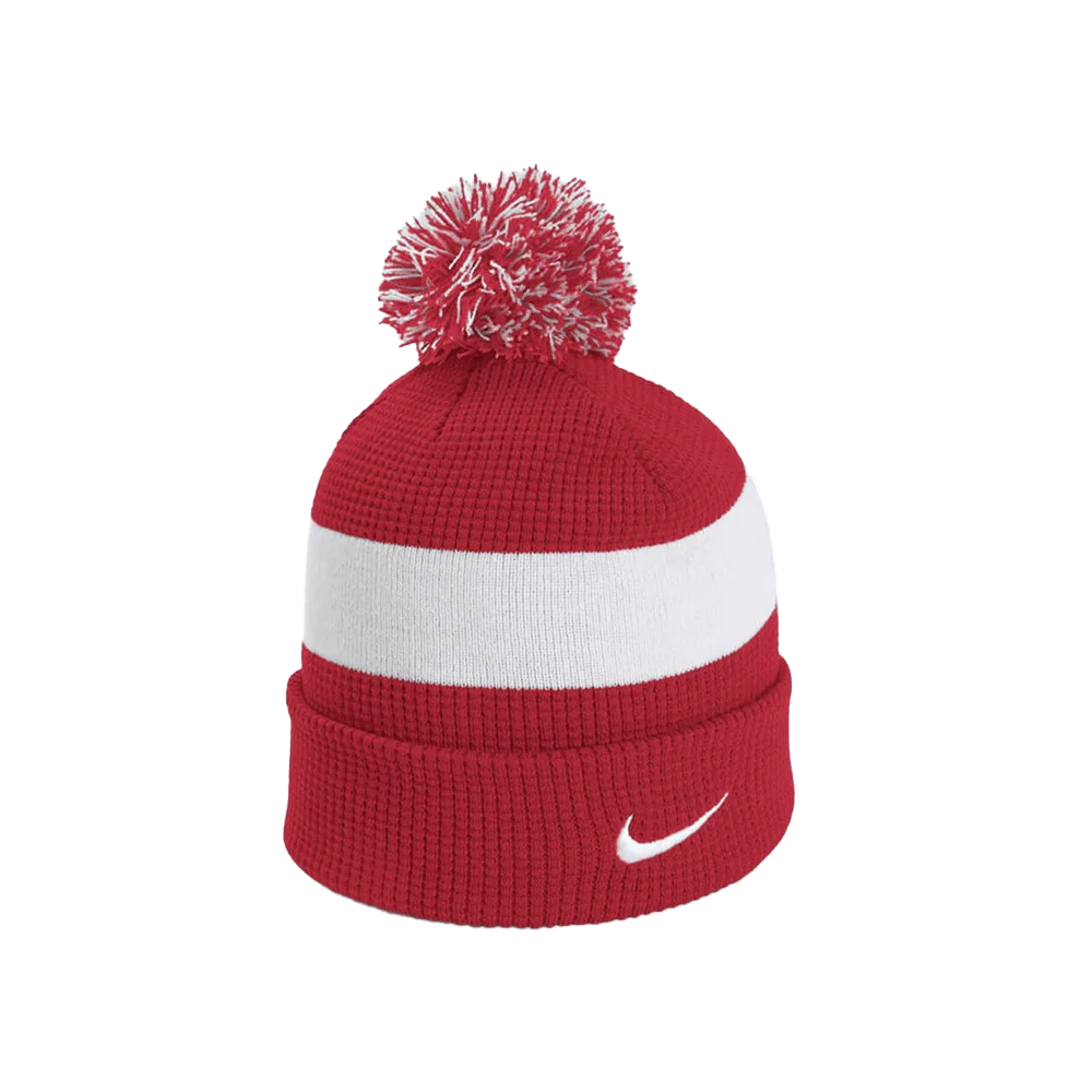 Nike Team Beanie Pom Sl (Dh2412) Blank Red color front view