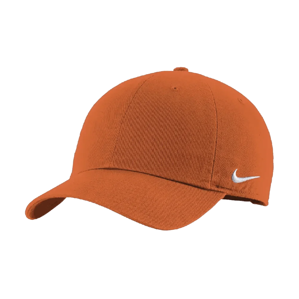 Nike Team Club Cap U (102699) Blank. Orange color 3Quarter front view