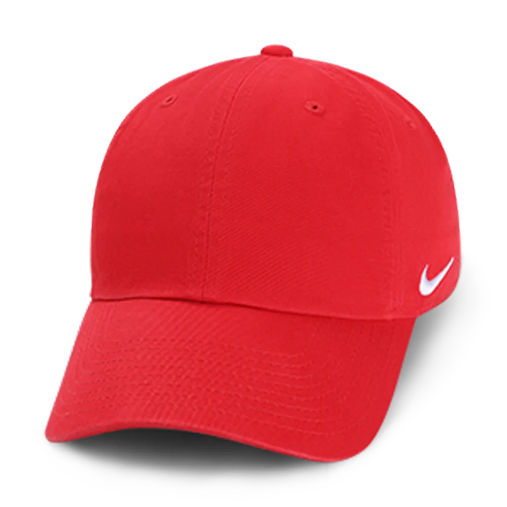 Nike Team Club Cap U (102699) Blank. Red color 3Quarter front view