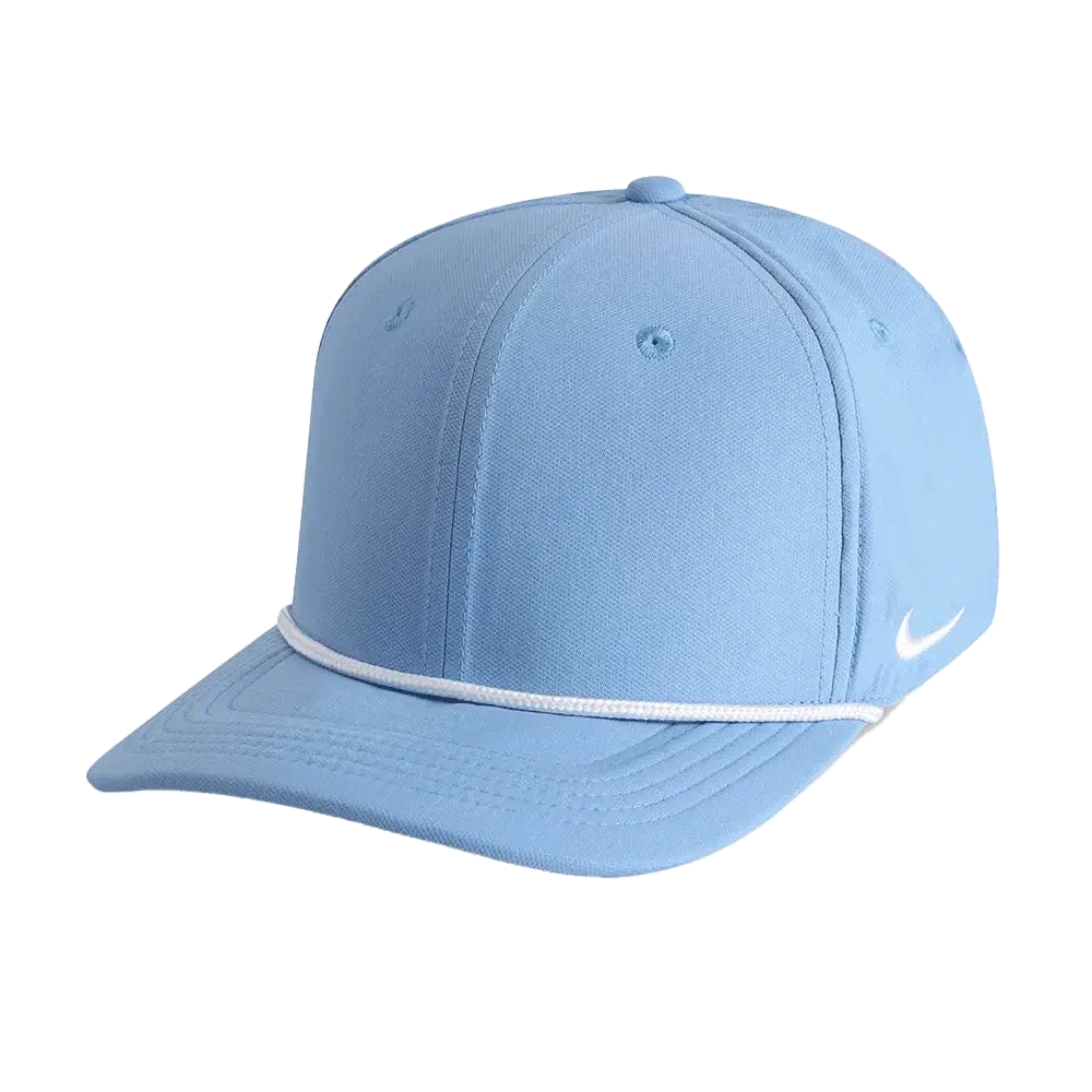 Nike Team Rise Rope Cap (RC20031A) Blank. Blue /White Color  3Quarter front  view
