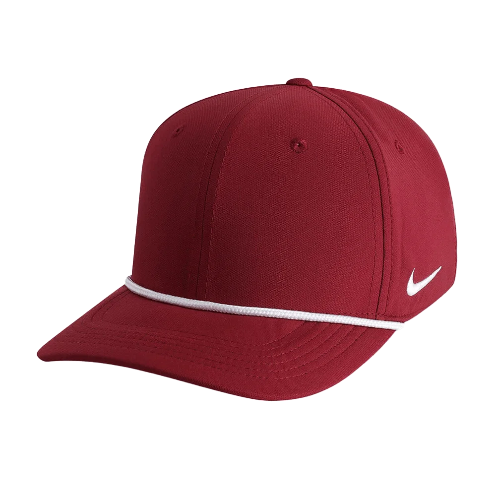 Nike Team Rise Rope Cap (RC20031A) Blank Maroon/White Color  3Quarter front  view
