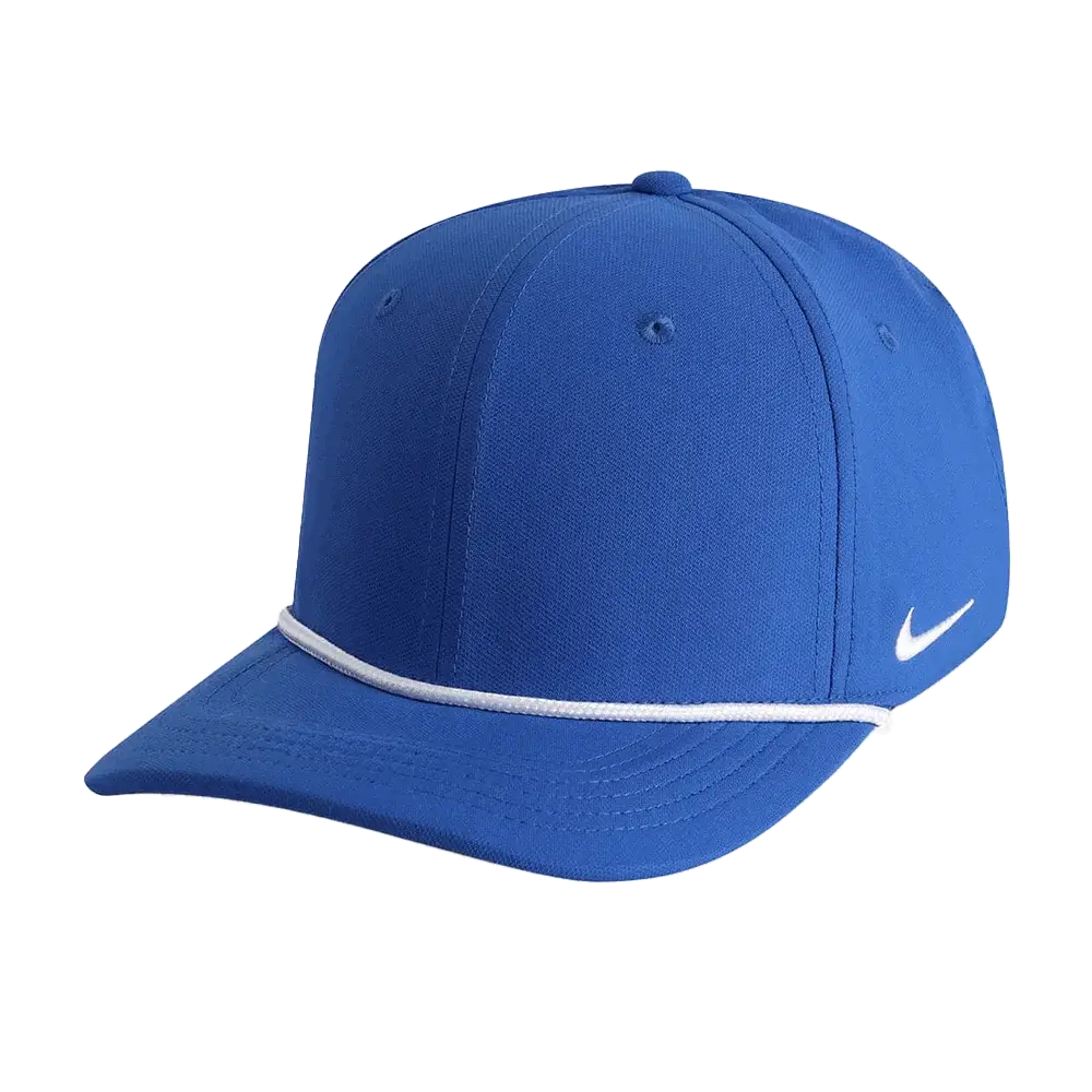 Nike Team Rise Rope Cap (RC20031A) Blank Blue/White Color  3Quarter front  view