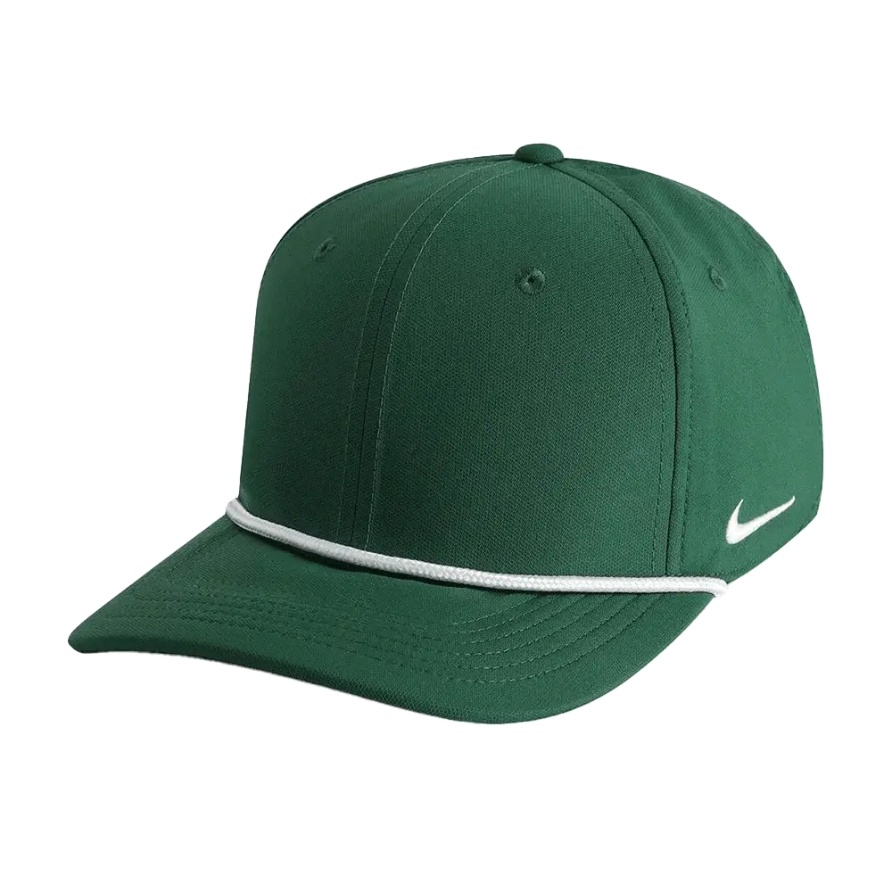 Nike Team Rise Rope Cap (RC20031A) Blank Green/White Color  3Quarter front  view