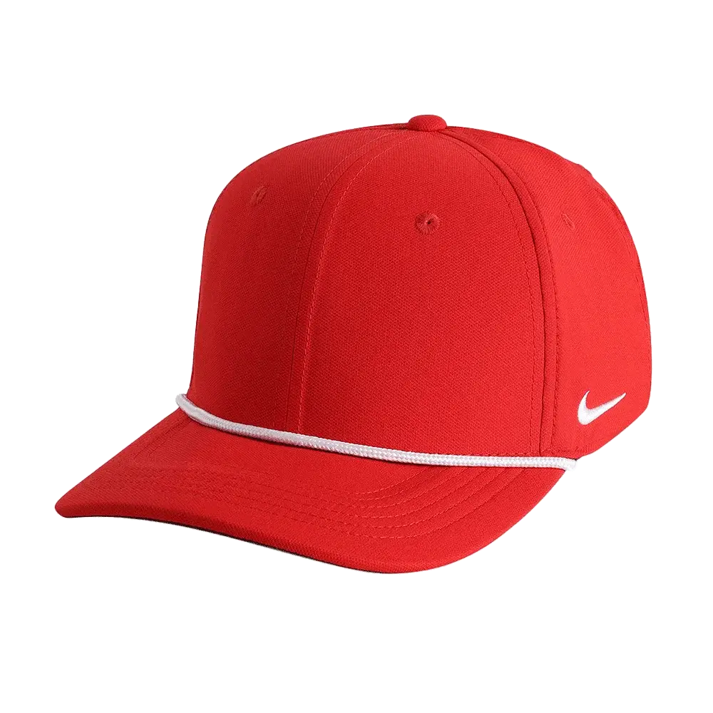Nike Team Rise Rope Cap (RC20031A) Blank Red/White Color  3Quarter front  view
