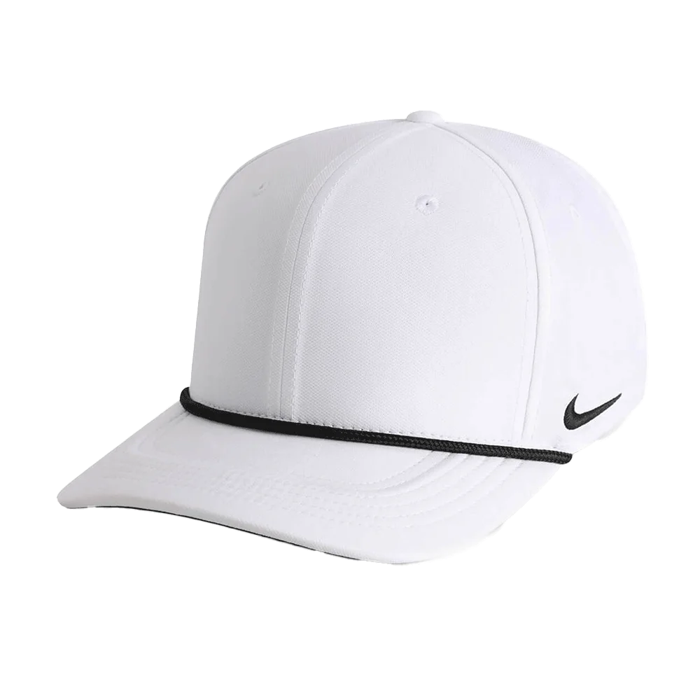 Nike Team Rise Rope Cap (RC20031A) Blank White/Black Color  3Quarter front  view