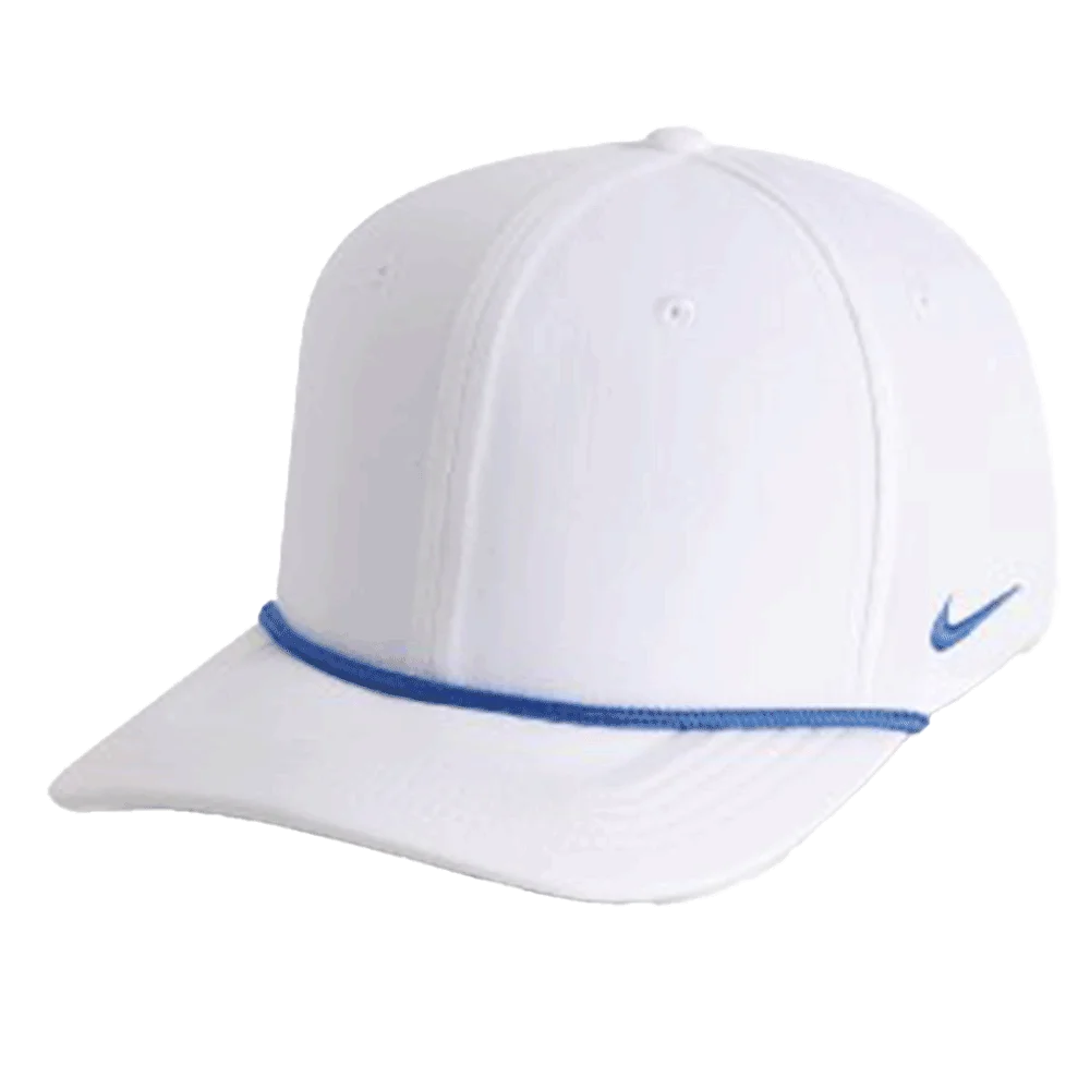 Nike Team Rise Rope Cap (RC20031A) Blank White/Blue Color  3Quarter front  view