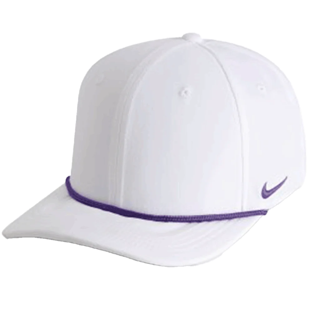 Nike Team Rise Rope Cap (RC20031A) Blank White/Purple Color  3Quarter front  view