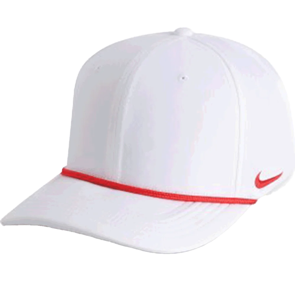 Nike Team Rise Rope Cap (RC20031A) Blank White/Red Color  3Quarter front  view