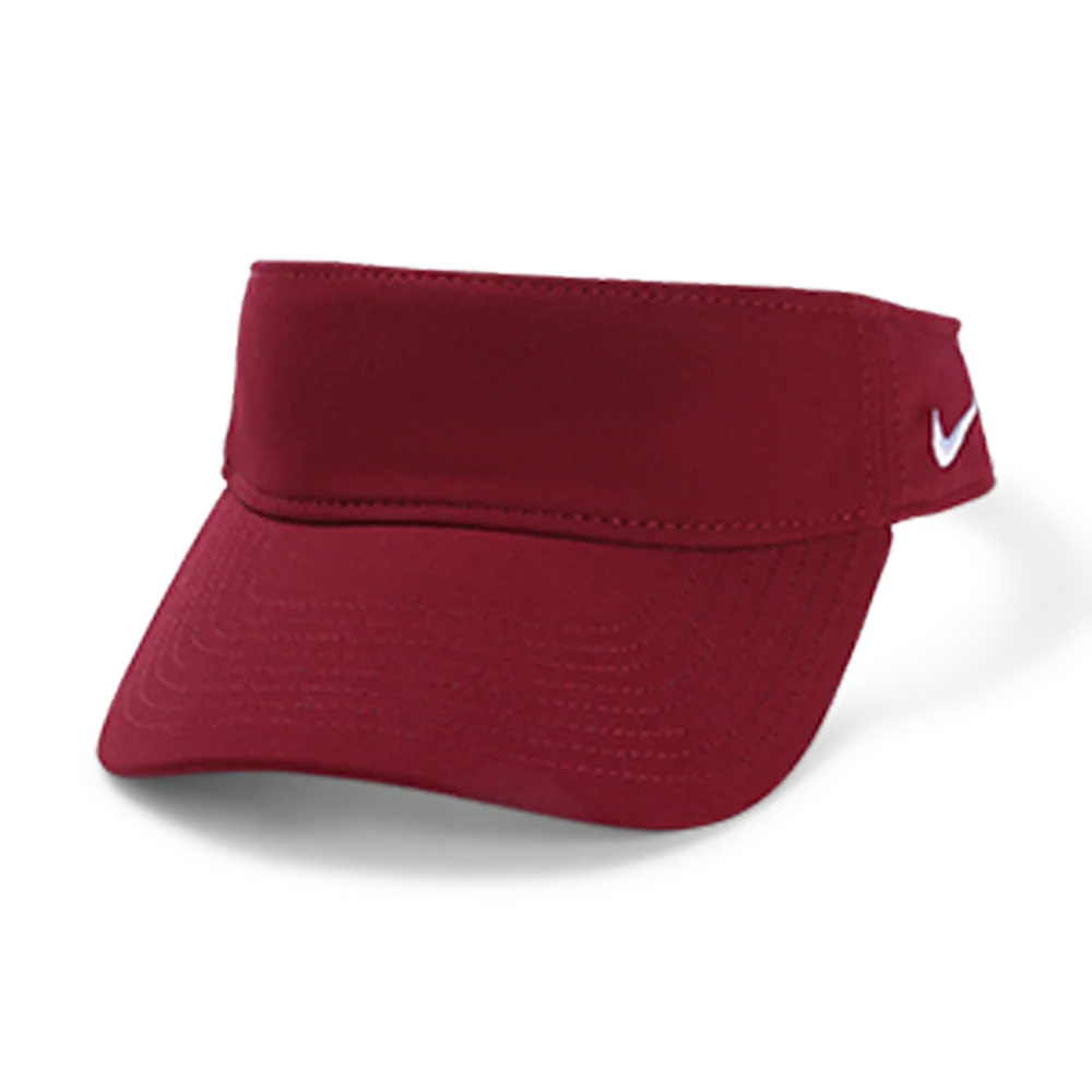 Nike Team U Dry Visor (DC4217) Blank Maroon Color 3Quarter front view