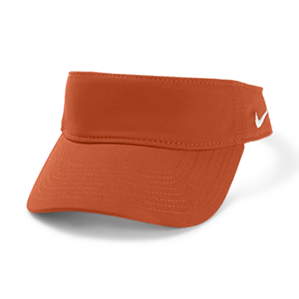 Nike Team U Dry Visor (DC4217) Blank Orange Color 3Quarter front view