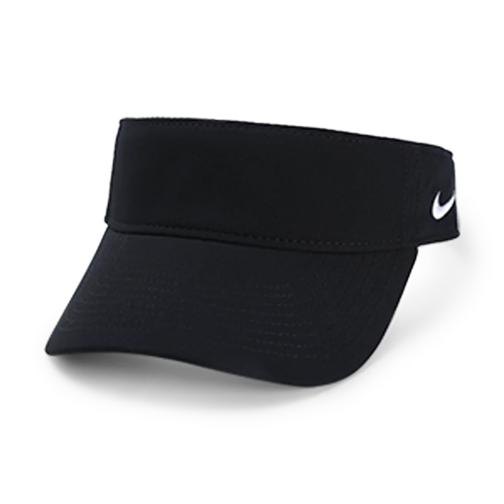 Nike Team U Dry Visor (DC4217) Blank Black Color 3Quarter front view