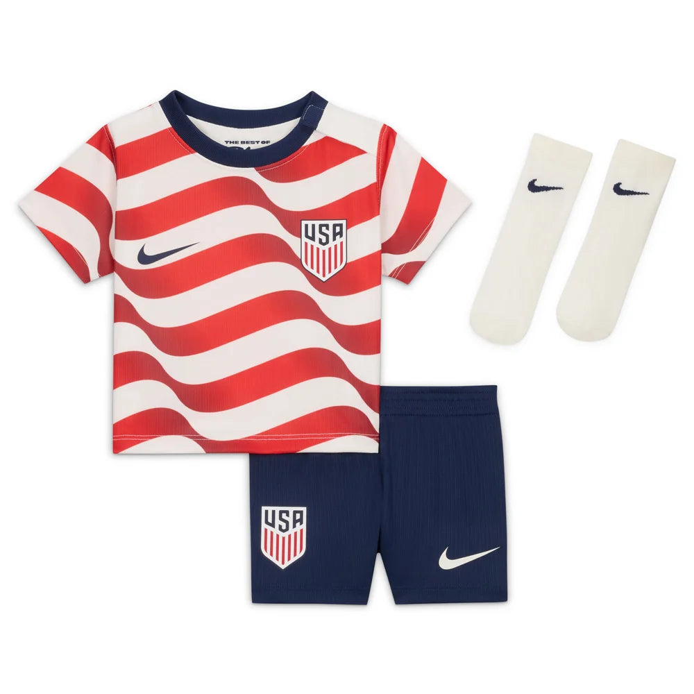 Nike USMNT 2026 Stadium Home Baby/Toddler Soccer Replica 3-Piece Kit
