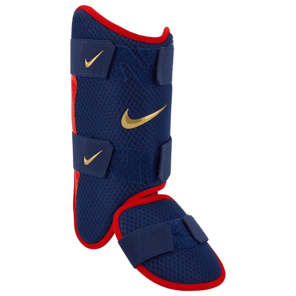 Nike Unisex Diamond Batters Leg Guard RHH Blue color.