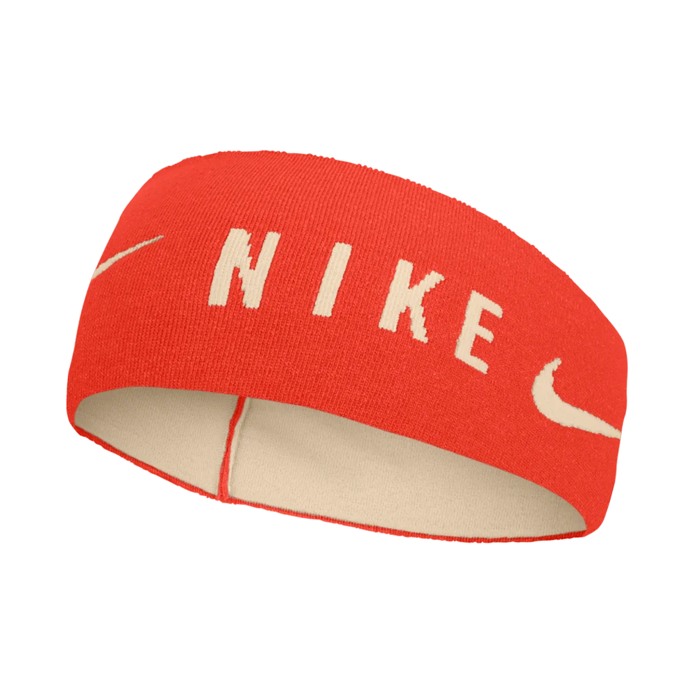Nike Unisex Dri-fit Lightweight Knit Headband Red Color