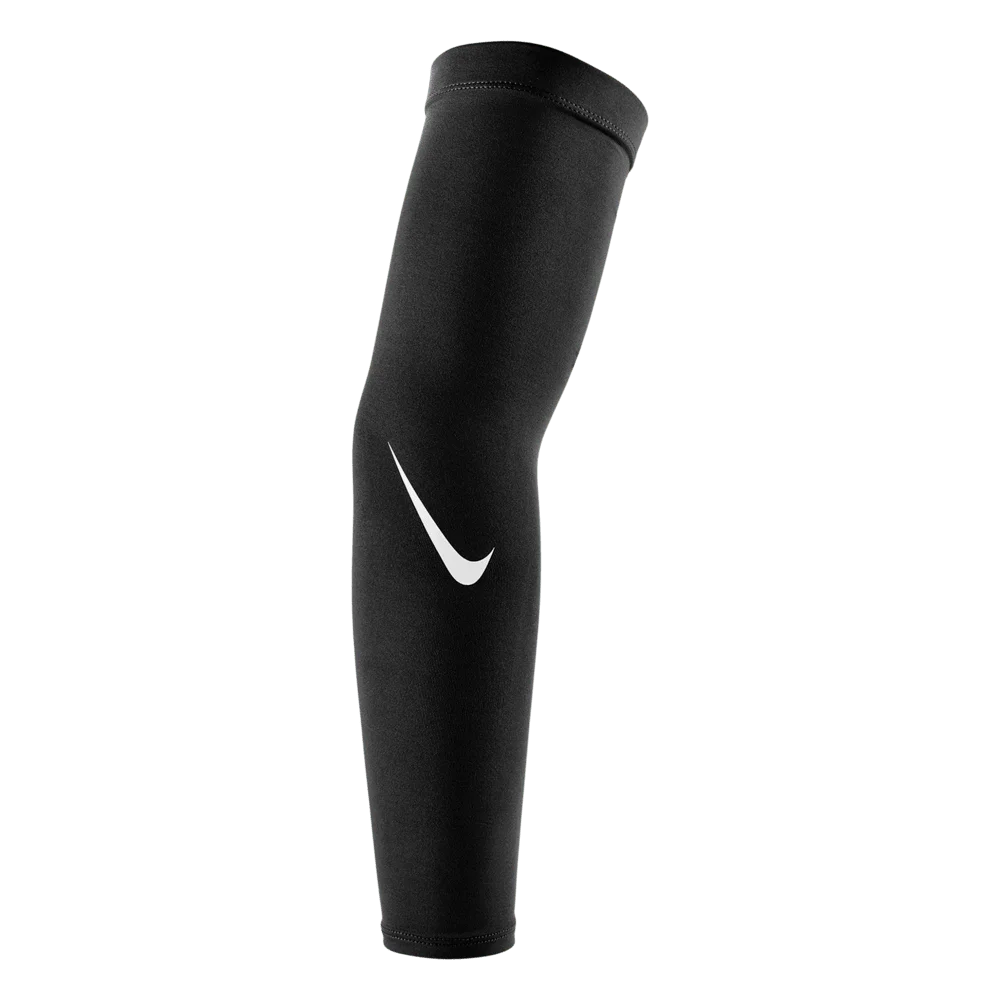 Nike Unisex Pro Dri-fit Sleeves 4.0 Pair Black Color front view