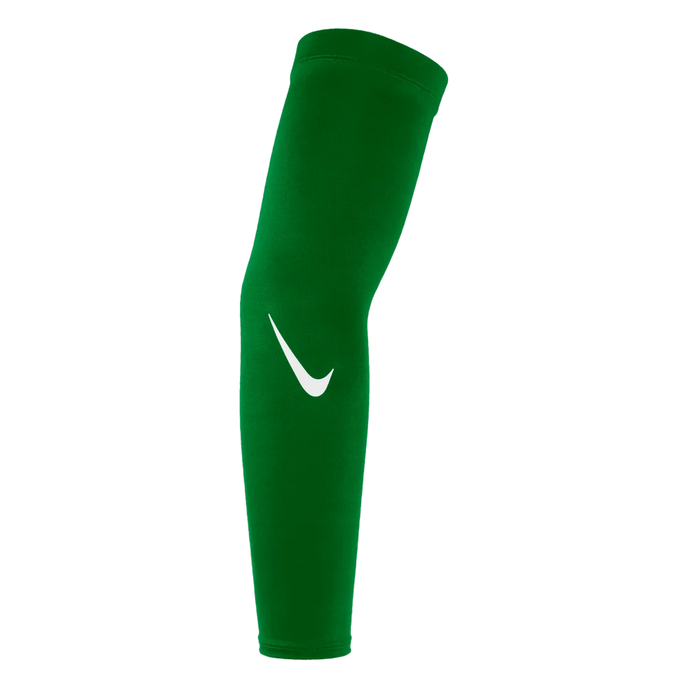 Nike Unisex Pro Dri-fit Sleeves 4.0 Pair Green Color front view