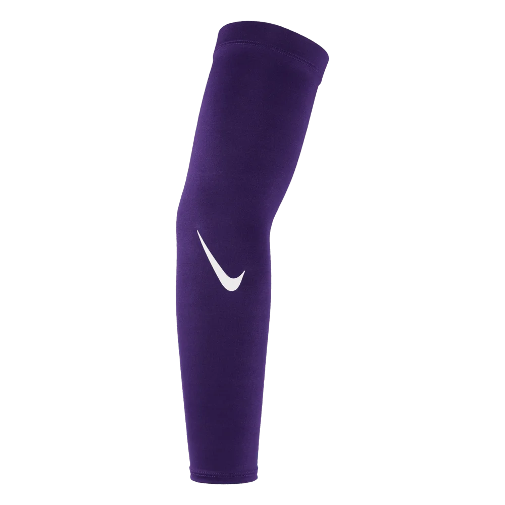 Nike Unisex Pro Dri-fit Sleeves 4.0 Pair Purple Color front view