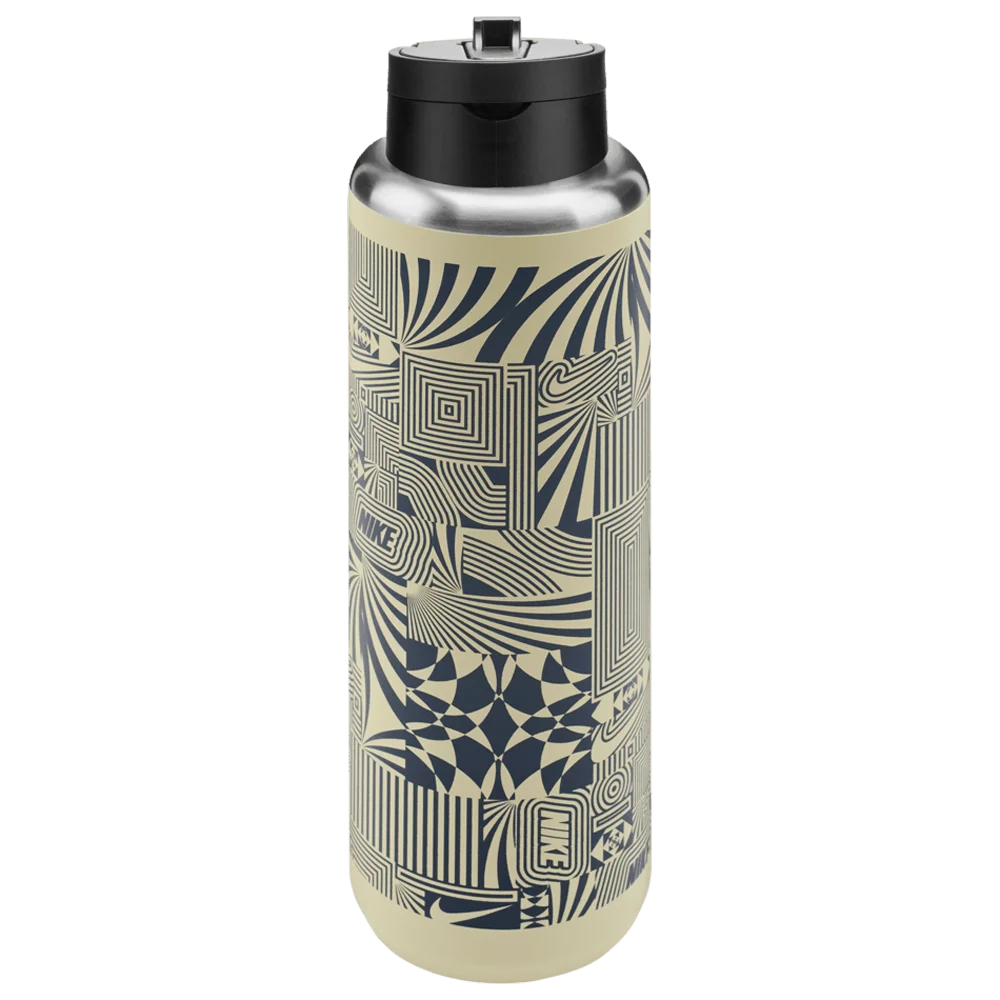 Nike Unisex SS Recharge Straw Bottle 32 Oz Graphic Khaki Color