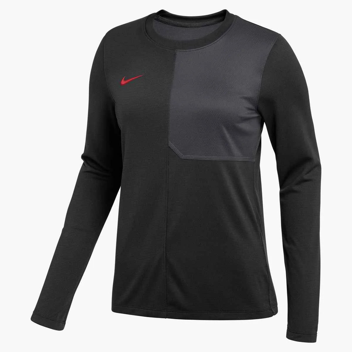 Nike Women's Dri-FIT Long-Sleeve UV Coach Top Black Color..